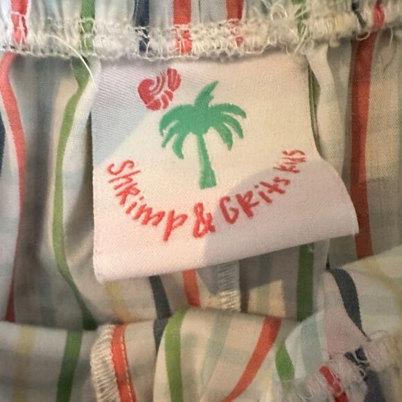 Shrimp & Grits Boys Checkered Shorts Size 5 - Picture 2 of 4